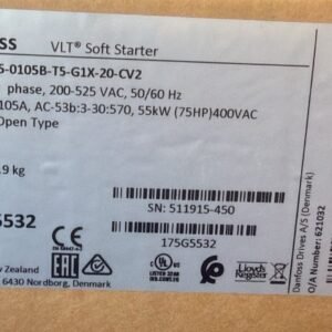 Danfoss VLT Soft Starter MCD 500 55 kW – 175G5532 (MCD5-0105B)