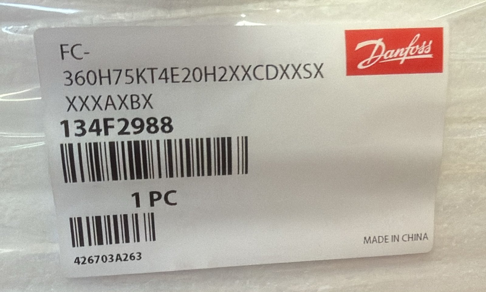Danfoss VLT AutomationDrive FC 360 75 kW – 134F2988