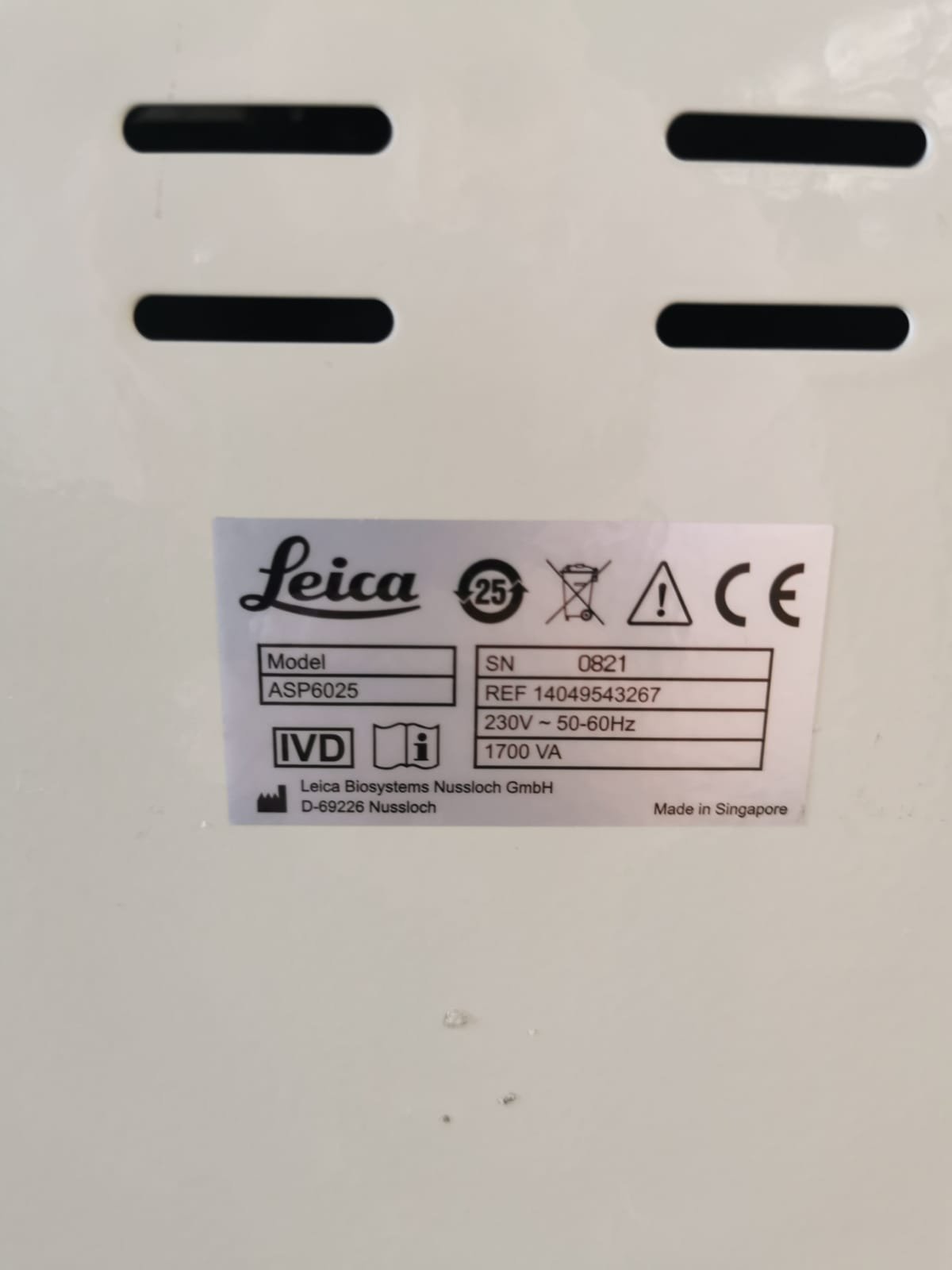 Leica ASP6025 Advanced Smart Tissue Processor – 14049543267 - Image 3