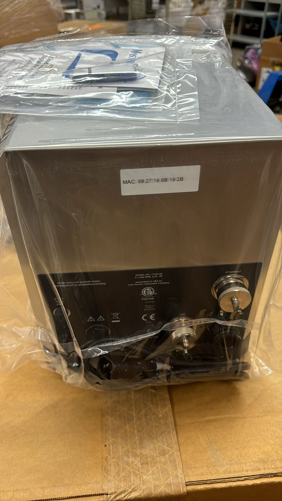 Cole-Parmer Masterflex I/P Peristaltic Pump Drive 77420-50