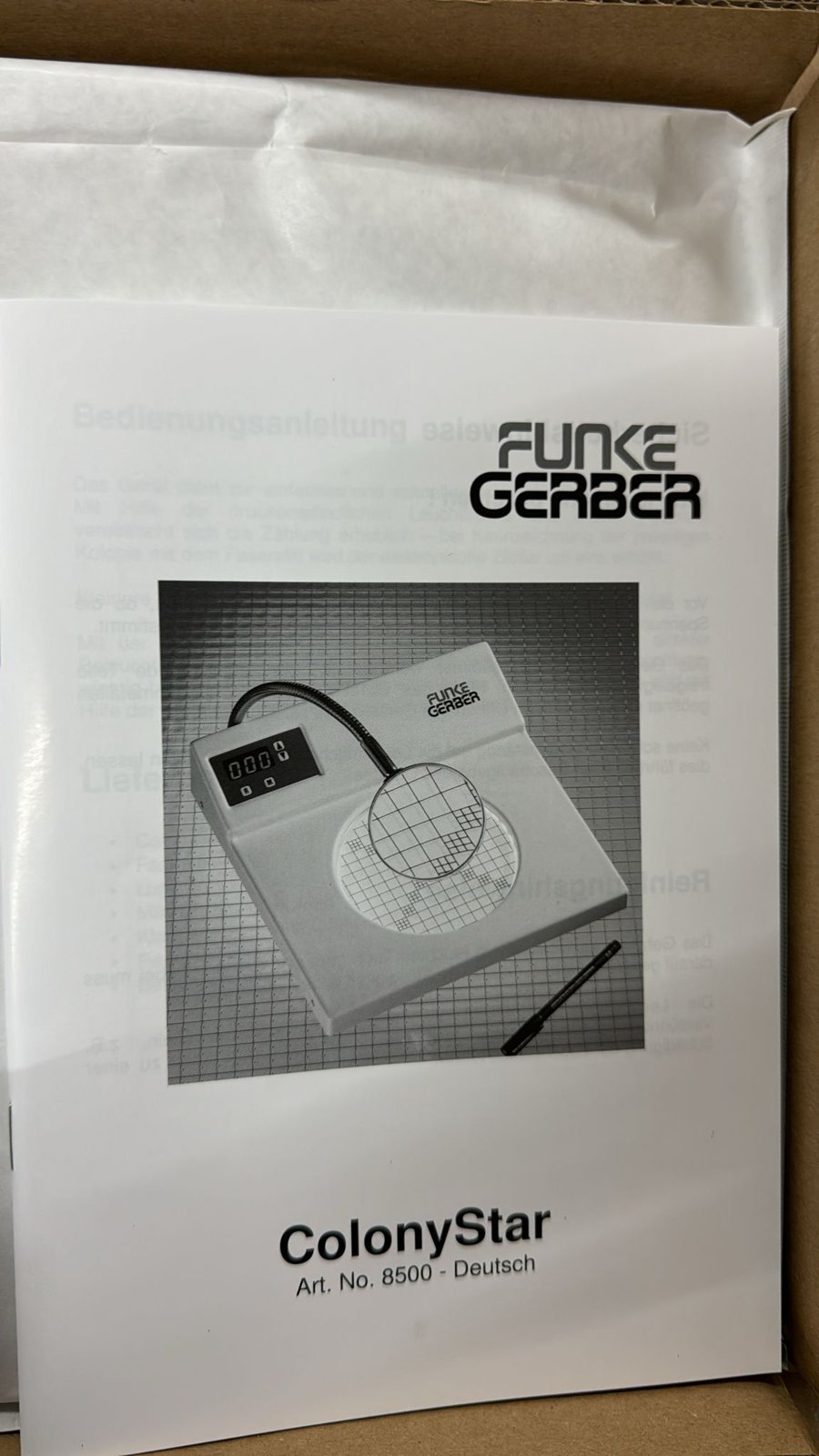 Funke Gerber ColonyStar 8500 Colony Counter - Image 2