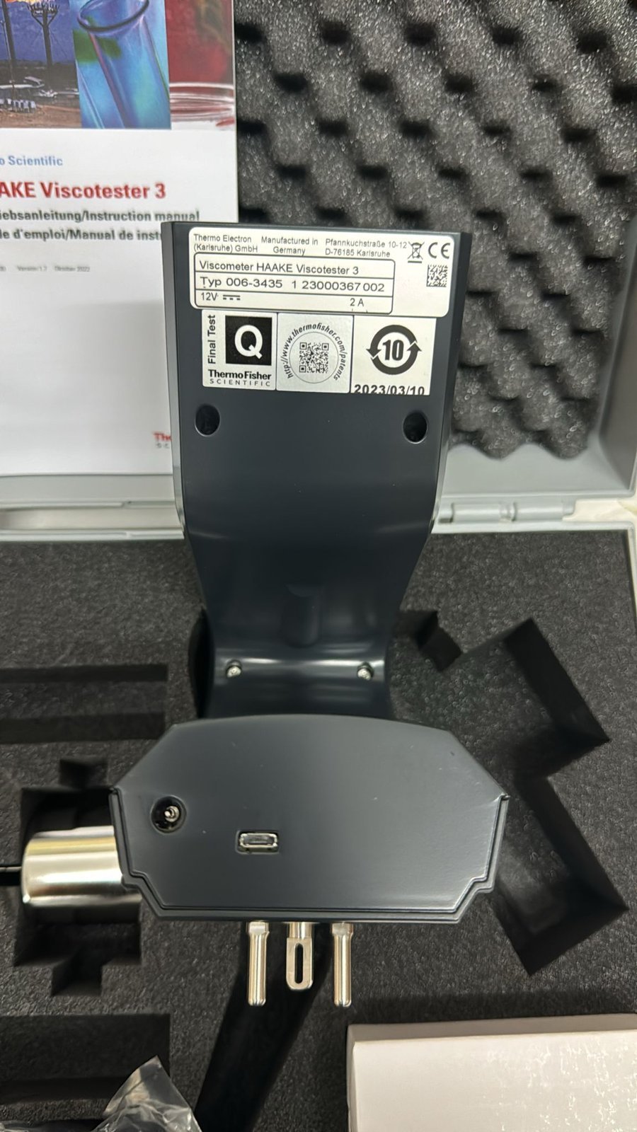 Thermo Scientific HAAKE Viscotester 3 L Rotational Viscometer - Image 6