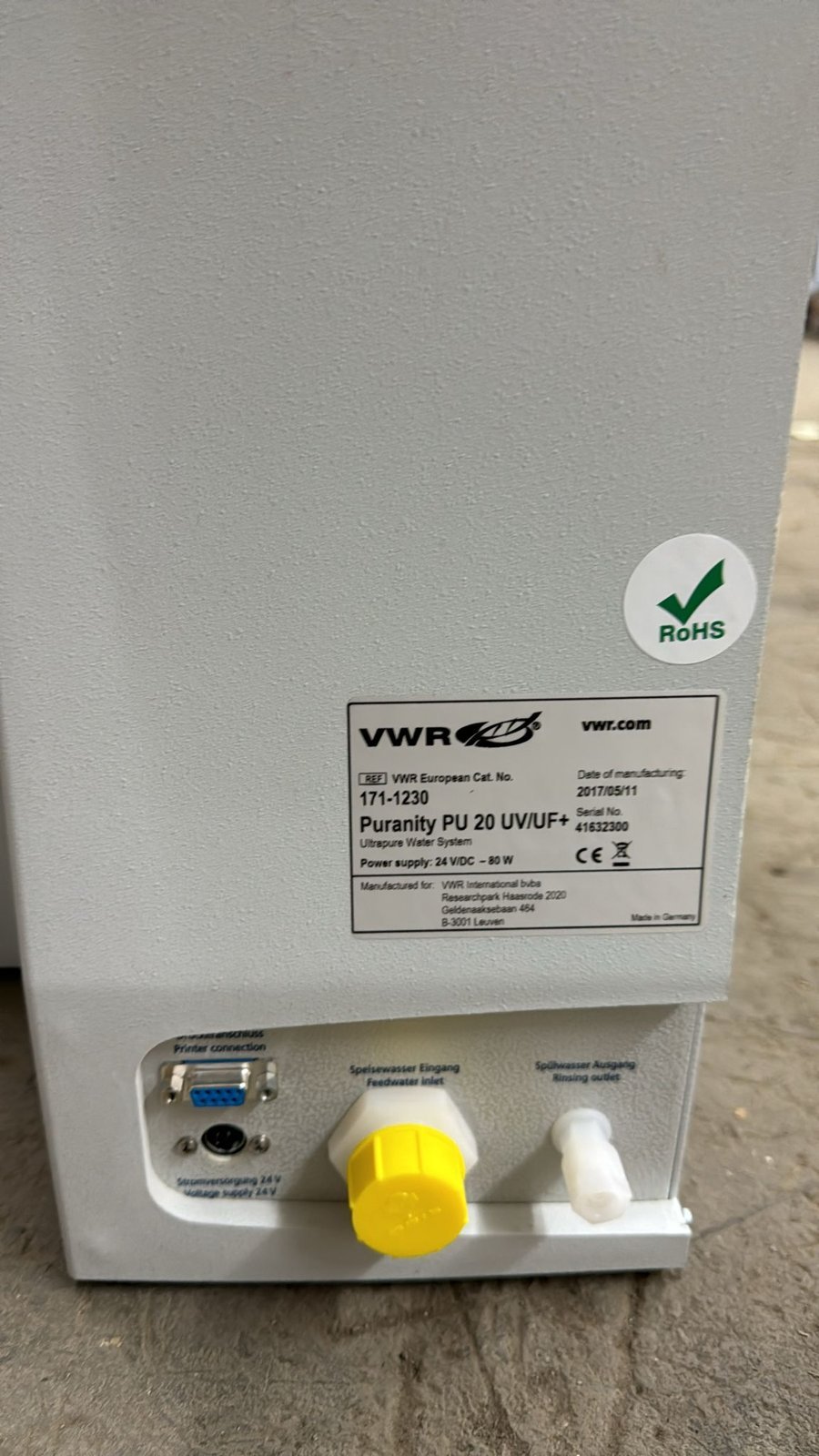 VWR Puranity PU 20 UV/UF+ Ultrapure Water System - Image 9