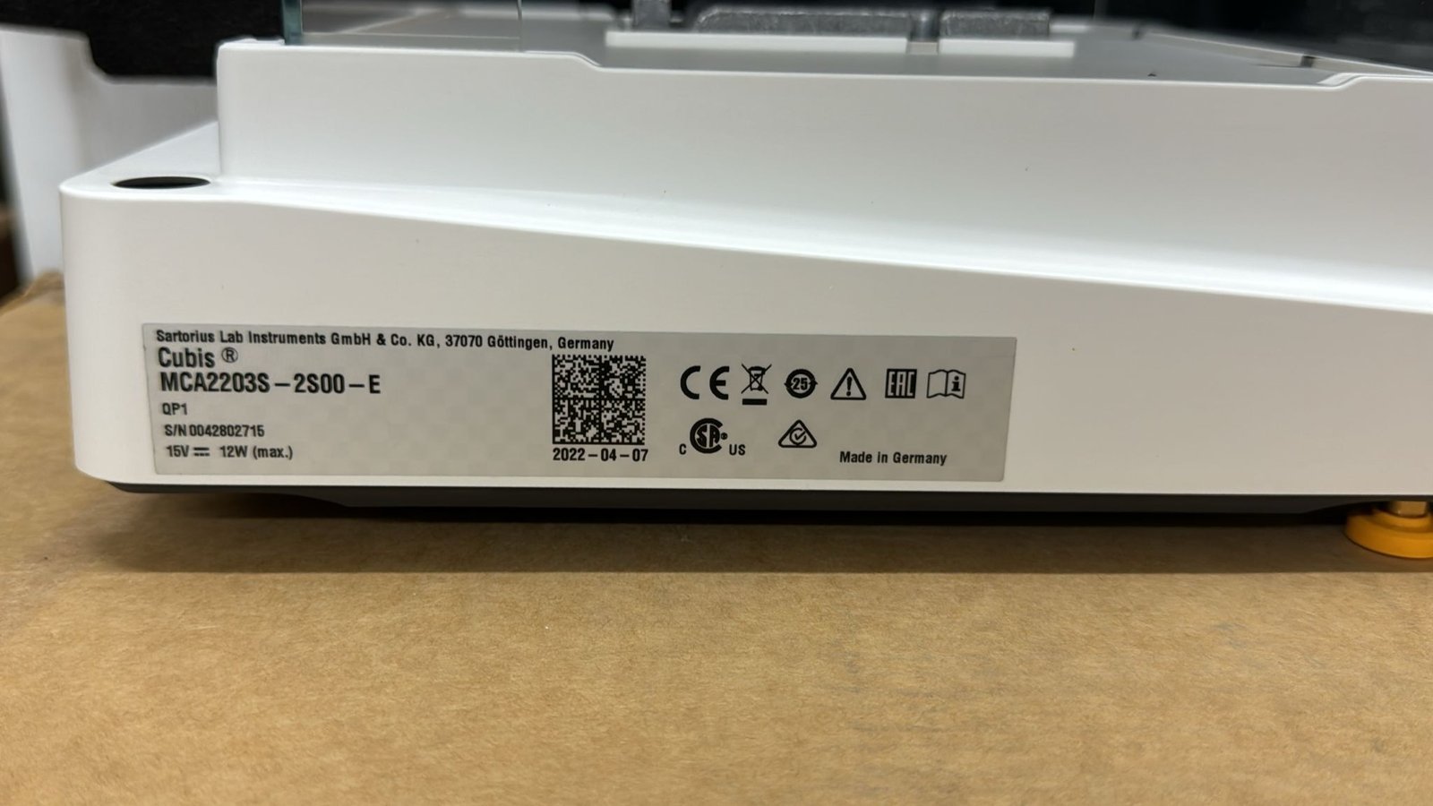 Sartorius Cubis MCA2203S-2S-E Precision Balance 2200 g / 1 mg - Image 10