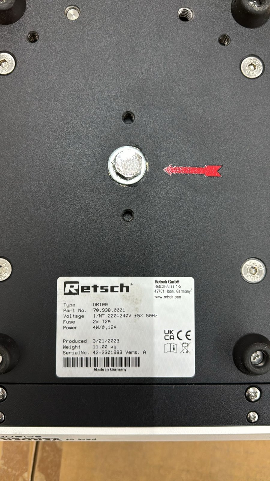 Retsch DR 100 Vibratory Feeder - Image 5