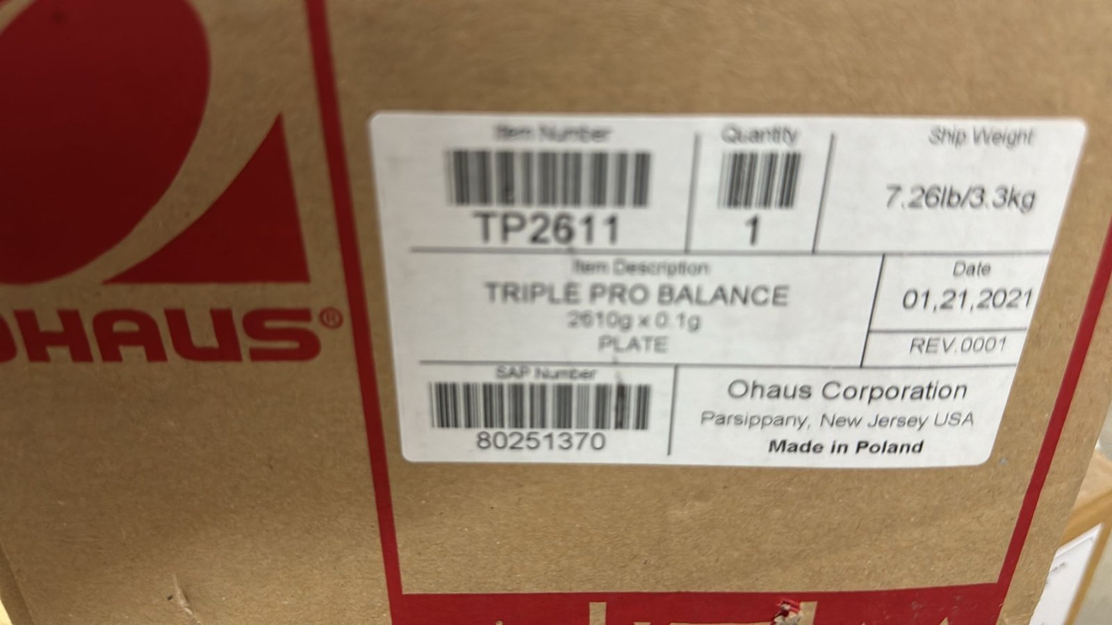 Ohaus Triple Pro TP2611 Triple Beam Balance 2610 g - Image 5