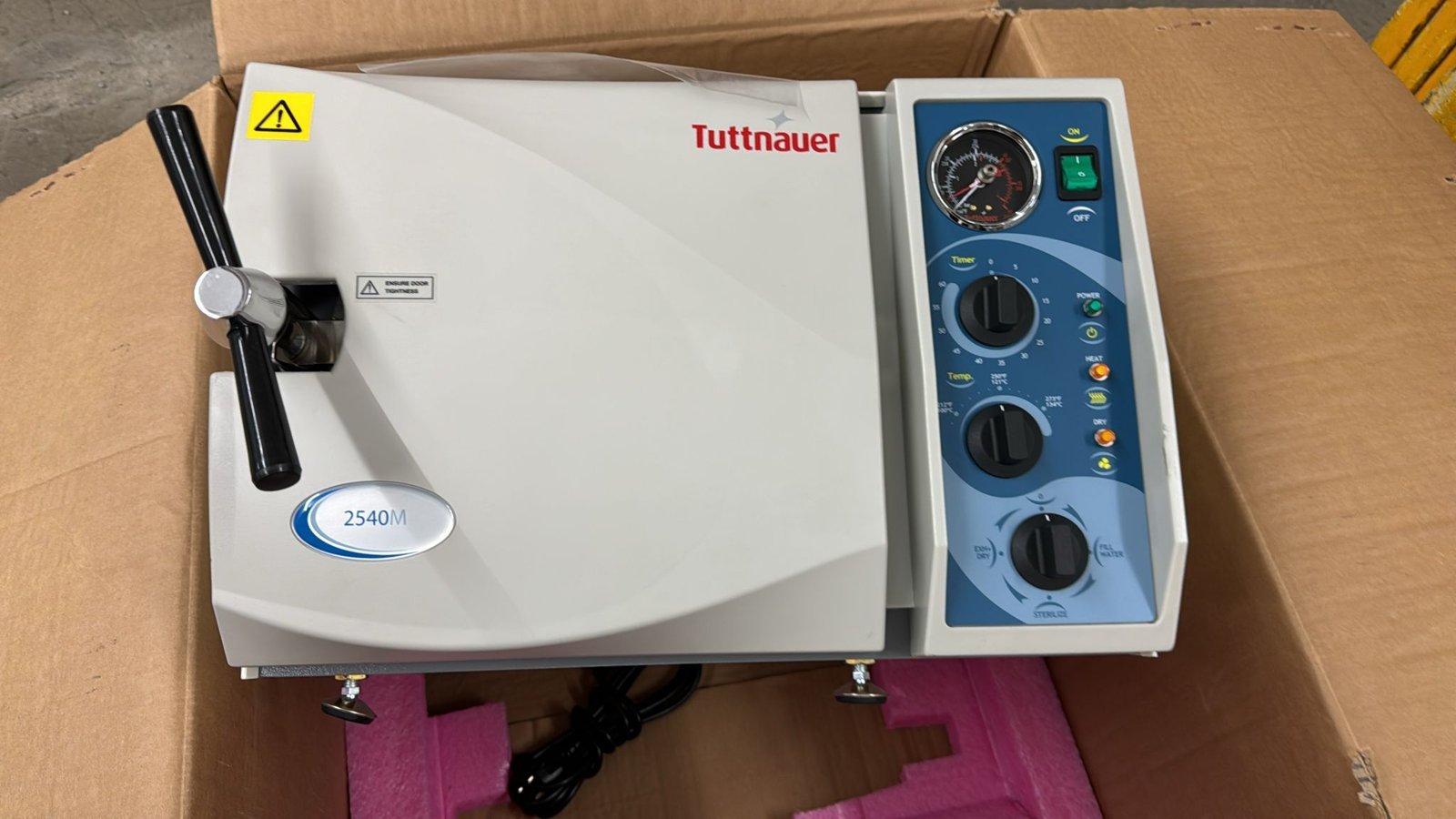 Tuttnauer 2540M Manual Autoclave Steam Sterilizer