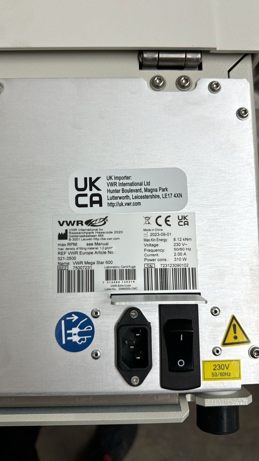 VWR Mega Star 600 Benchtop Centrifuge – 521-3500 - Image 2