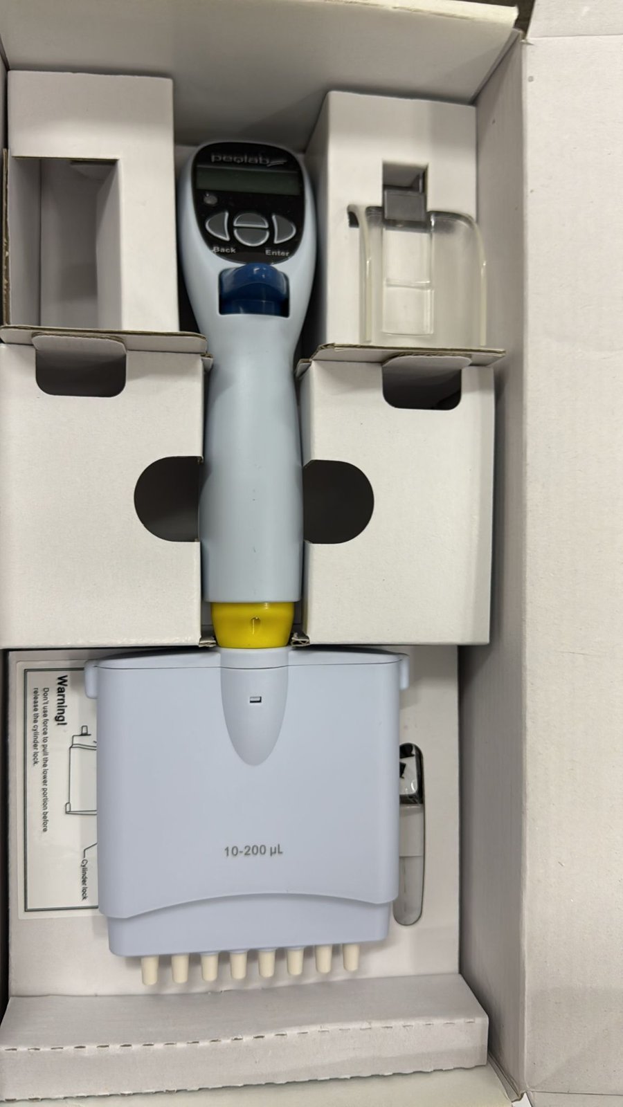 PEQLAB peqPETTE eType 200 EM Electronic 8-Channel Pipette 10–200 µl – 91-PEM-200EU - Image 2