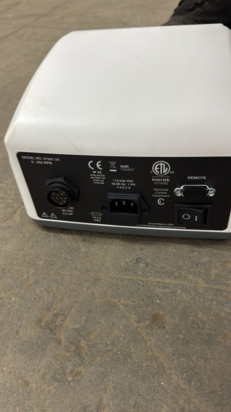 Cole-Parmer Masterflex I/P Pump Drive 07591-24 - Image 3